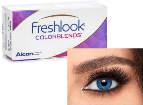 Freshlook ColorBlends Brilliant Blue/ Blue colors (Easy-to-Wear) - Click Image to Close